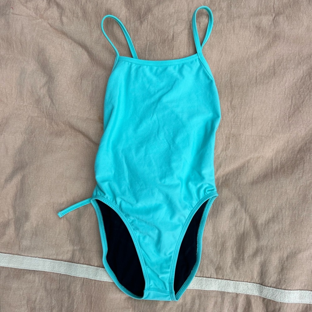 Jolyn Clothing Turquoise Jackson II tie-back onesie